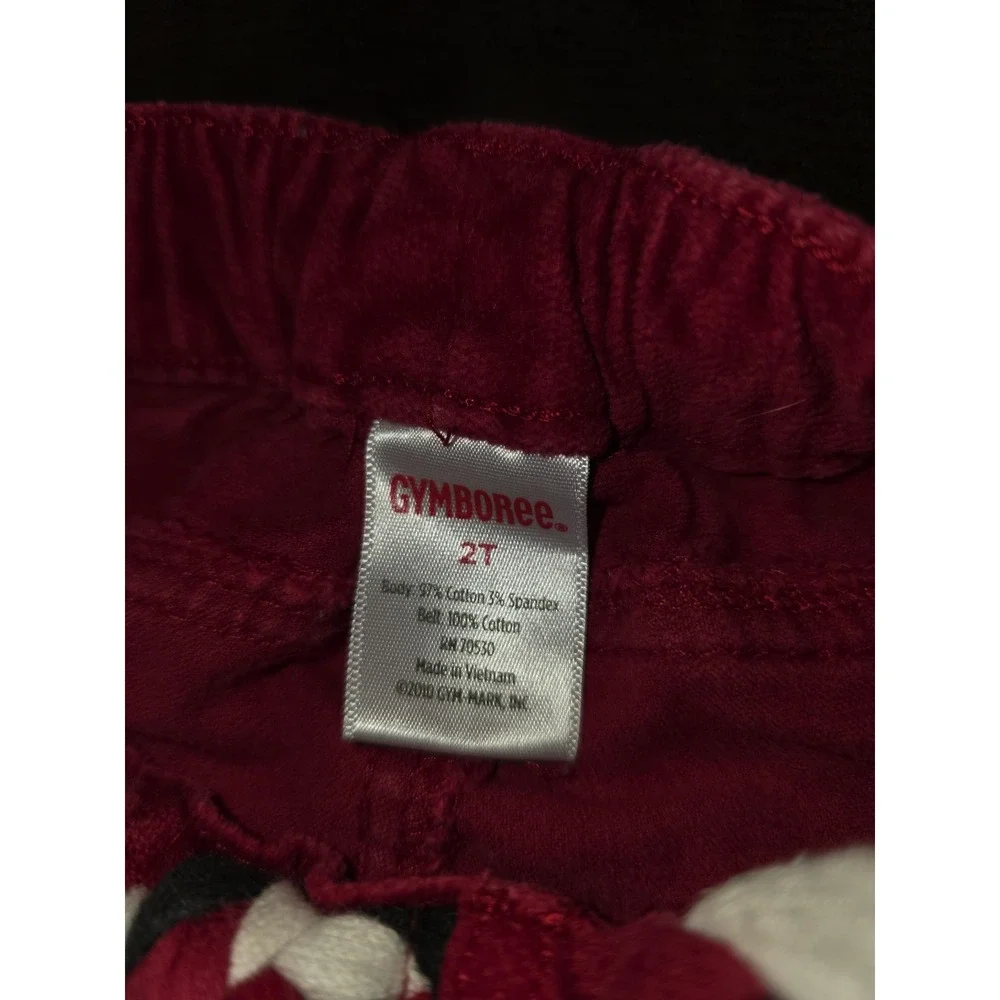 Gymboree alpine sweetie girls have smore fun top size 3 red pants size 2t